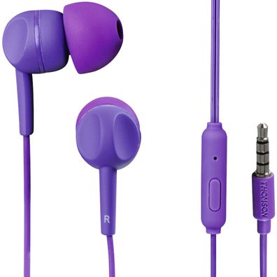 Thomson In-Ear Headset 3,5mm Klinke Ohrhörer Kopfhörer Mikrofon Fernbedienung