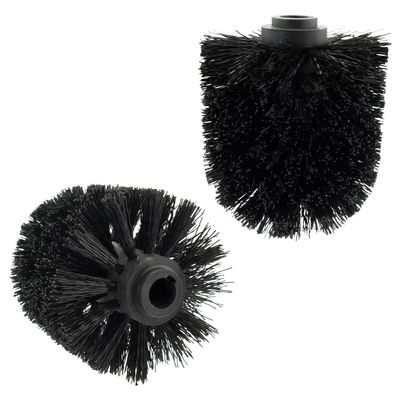 eluno Ersatz-Bürstenköpfe 2tlg. für Stand-WC-Bürsten 4in1 schwarz #93099 #93101