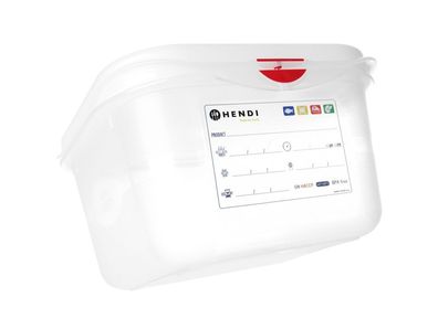 Behälter GN 1/6 Polypropylen, HENDI, GN 1/6, 2,6L, Transparent, 176x162x(H)150mm