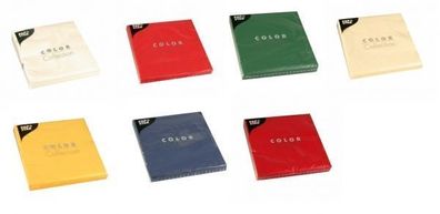 Lunch-Serviette - 40 x 40 cm - uni - 3-lagig - 20 Stück