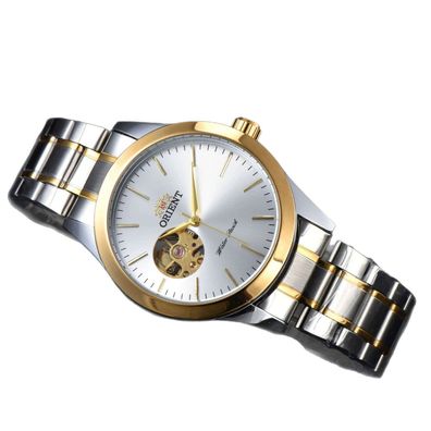 Orient Herren Automatikuhr Klassisch Edelstahl Zweifarbig Gold-Silber 40.5mm