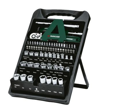 Parkside PSSS 61 D4 CR-V Steckschlüsselsatz Ratschenkasten Nusssätze 61tlg. NEU