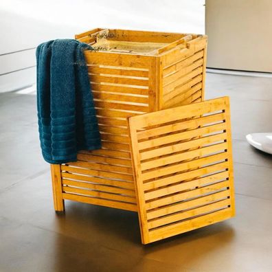 Home Creation Bambus Wäschekorb Wäschesammler Wäschebox Wäschetonne Box natural