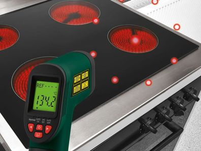 Parkside Temperaturscanner PTIA1 8-Punkt-Laser Infrarot Thermometer -50/ + 380 °C