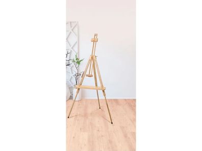 Crelando Staffelei Klappbar Holzstaffelei für Leinwände bis max. 110 cm NEU