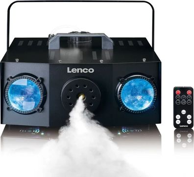 Lenco 2 in1 Partymaschine mit Dual-Matrix-RGB Lichtern & Nebelmaschine Lichtshow