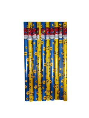 10 Rollen Geschenkpapier Lidl-Aufdruck 500 x 70 cm 5x Blau & 5x Gelb Mix NEU