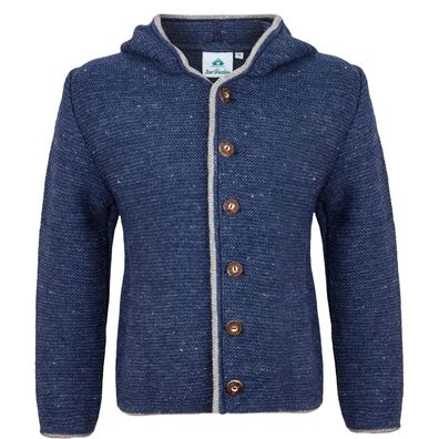 Kindertrachtenjacke Paul jeansblau Isar-Trachten - Größe: 176