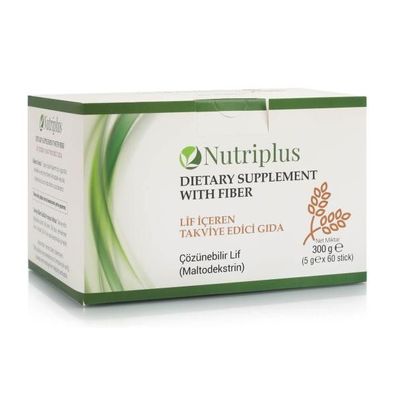 Nutriplus Fiber / Ballaststoffe - Nahrungsergänzungsmittel 5 g x 60 Stk