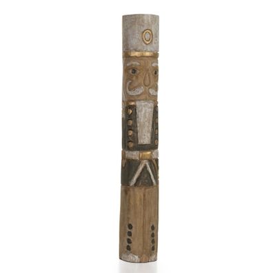 Nussknacker Holzfigur 61 cm handgefertigte Weihnachtsdekoration aus Holz Deko