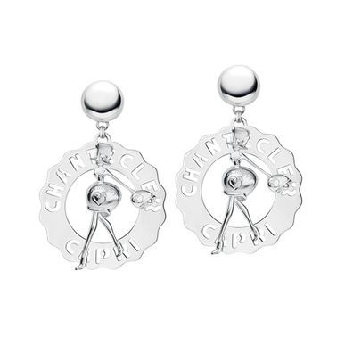 Chantecler - Frau - C.33699 - Et Voilà - Logo-Ohrringe in Silber
