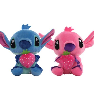 Disney- Lilo & Stitch 8´´ Erdbeere Stitch Angel Gefüllte Tier Puppe Geschenke