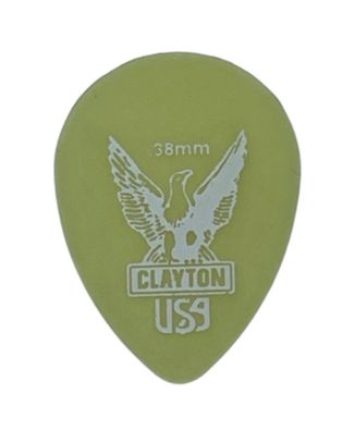 Clayton Ultem Gold - Small Tear Drop - 0,38 mm (1, 6 oder 12 Stück) - Plektren