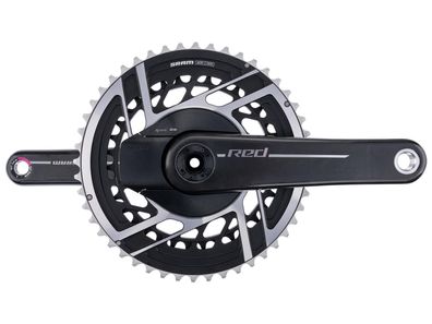 SRAM Kettenradgarnitur Powermeter "Red AXS E1" 2-f 35 / 48 Zähne,