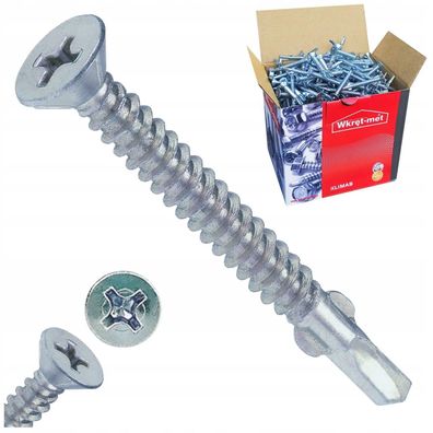 Klimas WSDSK Flügelbohrschrauben Senkkopf Holz-auf-Stahl PH2