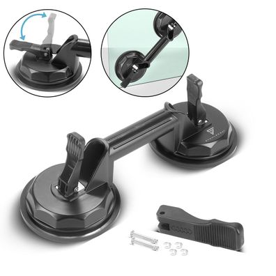 Stahlwerk Doppel-Saugheber mit 135 kg Tragkraft und 2 x 12,5 cm | 5“ Durchmesser