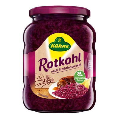 Kühne Original Rotkohl Küchenfertig nach Traditionsrezept 720ml