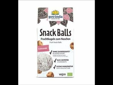 Govinda 3x Snack Balls Erdmandel 100g