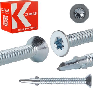 Klimas WSDST Flügelbohrschrauben Holz-auf-Stahl