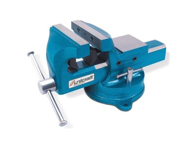Unicraft Schraubstock Mit Rohrspannbacken und Dreh 100 mm