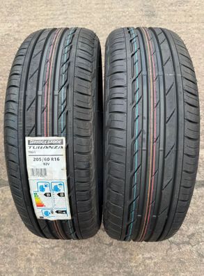 2x Sommerreifen 205/60 R16 92V Bridgestone Turanza T001 MO DOT19 NEU