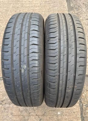 2x Sommerreifen 195/65 R15 91H Continental Conti Eco Contact 5 DOT17 6,9-7,6mm