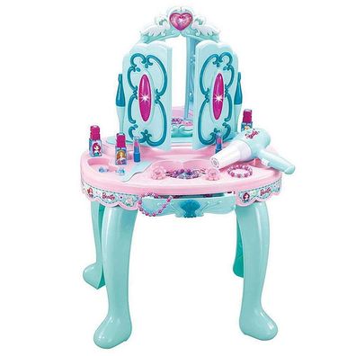Best For Kids Schminktisch Prinzessin mit Spiegel, Fön, Zubehör, Schublade & Spielset