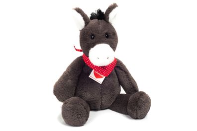 Teddy-Hermann Kuscheltier Stofftier | Esel Sancho | grau | 10 cm | Ab Geburt