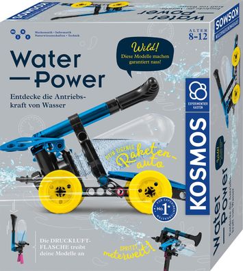 Kosmos Water Power: 6 Modelle mit Wasserkraft & Druckluft antreiben
