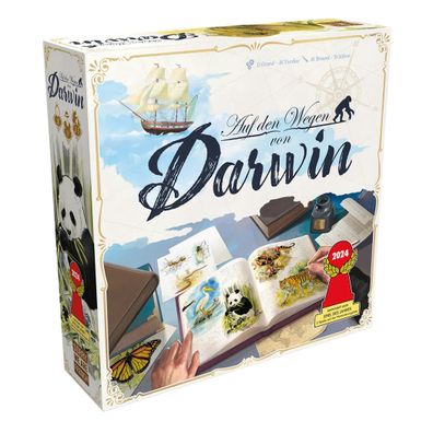 Asmodee Spiel Auf den Wegen von Darwin| ab 8 Jahren | 30 Minuten| 2-5 Spieler