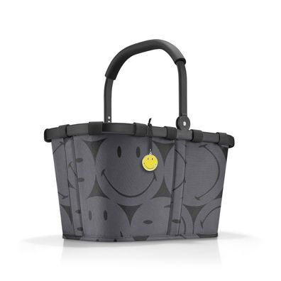 reisenthel Einkaufskorb carrybag smiley &reg; grey BK7085 schwarz grau gelb 22L