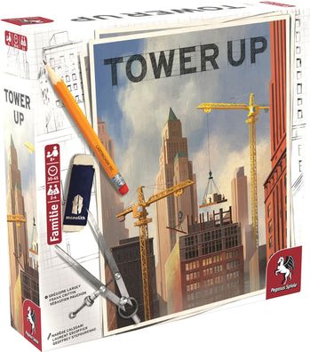 Pegasus Spiele Spiel Tower Up 51887GFür 2 bis 4 Spielende | ab 8 Jahren
