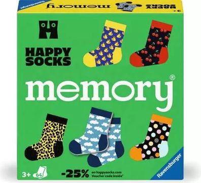 Ravensburger Memory Happy Socks | ab 3 Jahren | 2 - 8 Spieler