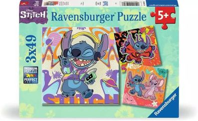 Ravensburger Spiele Puzzle Disney Stitch | ab 5 Jahren | 3 X 49 Teile