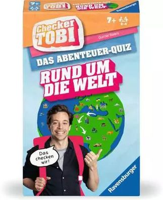 Ravensburger Mitbringspiel CT Abenteuerquiz Welt | ab 7 Jahren | 2 - 4 Spieler