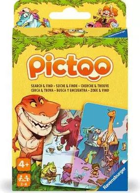 Ravensburger Kartenspiel Pictoo Dino-Welt | ab 4 Jahren | 2 - 6 Spieler