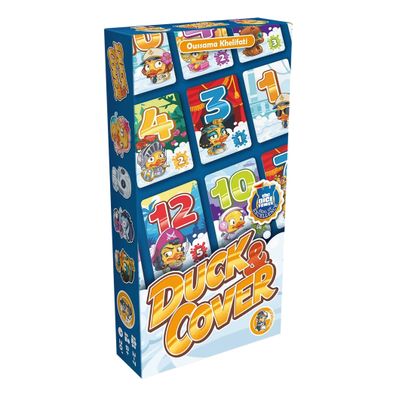 Asmodee Spiel Duck & Cover monolingual| ab 8 Jahren | 20 Minuten| 2 - 7 Spieler