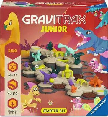 Ravensburger GraviTrax Junior - Starter Set L Dino | ab 3 Jahren | Ab 1 Spieler