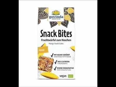 Govinda 3x Snack Bites Mango 100g