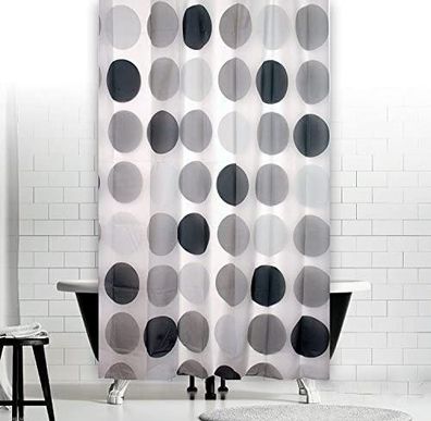 PEVA Duschvorhang Retro 150x200 cm inkl. Duschvorhangringe!