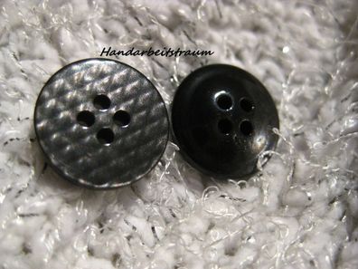 1 Kunststoffknopf grau marmorier 15x3mm 4Loch a 2, mm Nr 1443