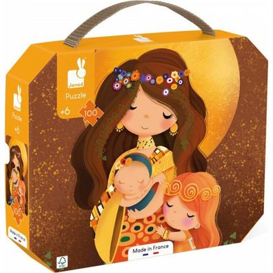 JANOD Klimt-inspirierte Puzzles in einem Koffer 100 Teile