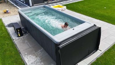 GardenAndPoolsCom Schwimmbad PoolWanne Gartenpool KLEO 476 x 225 x 120 cm