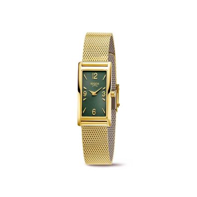 Boccia Damenarmbanduhr Style 3366-03 Titan, goldfarben, grün