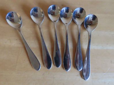 Mokkalöffel Eierlöffel abgerundeter Griff Tischfein 6St