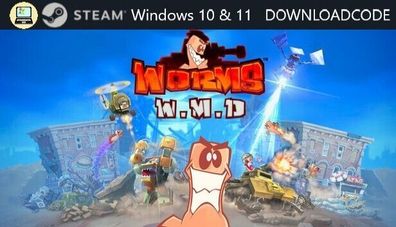 NEU PC Computer Spiel Worms WMD für Windows 10 11 STEAM Download Code Game Key