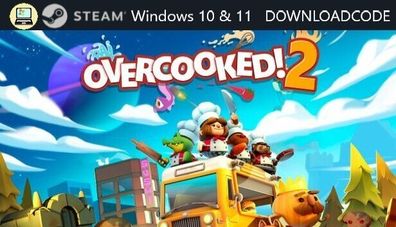 NEU PC Computer Spiel Overcooked 2 für Windows 10 11 STEAM Download Code Key NEW