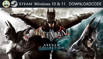 NEU PC Computer Spiel Batman Arkham Collection für Windows 10 11 STEAM Download