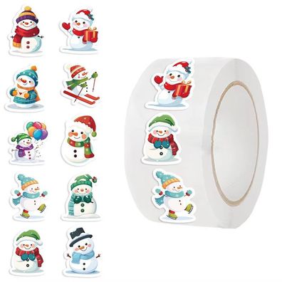 Aufkleber 500 Weihnachtsaufkleber Geschenkaufkleber weihnachtlich Sticker