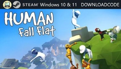 NEU PC Computer Spiel Human Fall Flat für Windows 10 11 STEAM Download Code Key